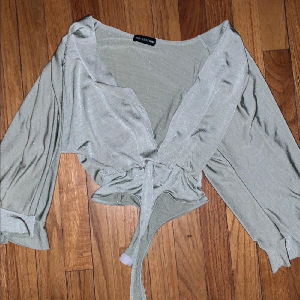 Deep v slinky bodysuit